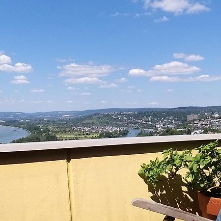Rheinblick Am Rheinsteig Zur Festung Ehrenbreitstein Mit Balkon Und Sauna Urbar  Exterior photo