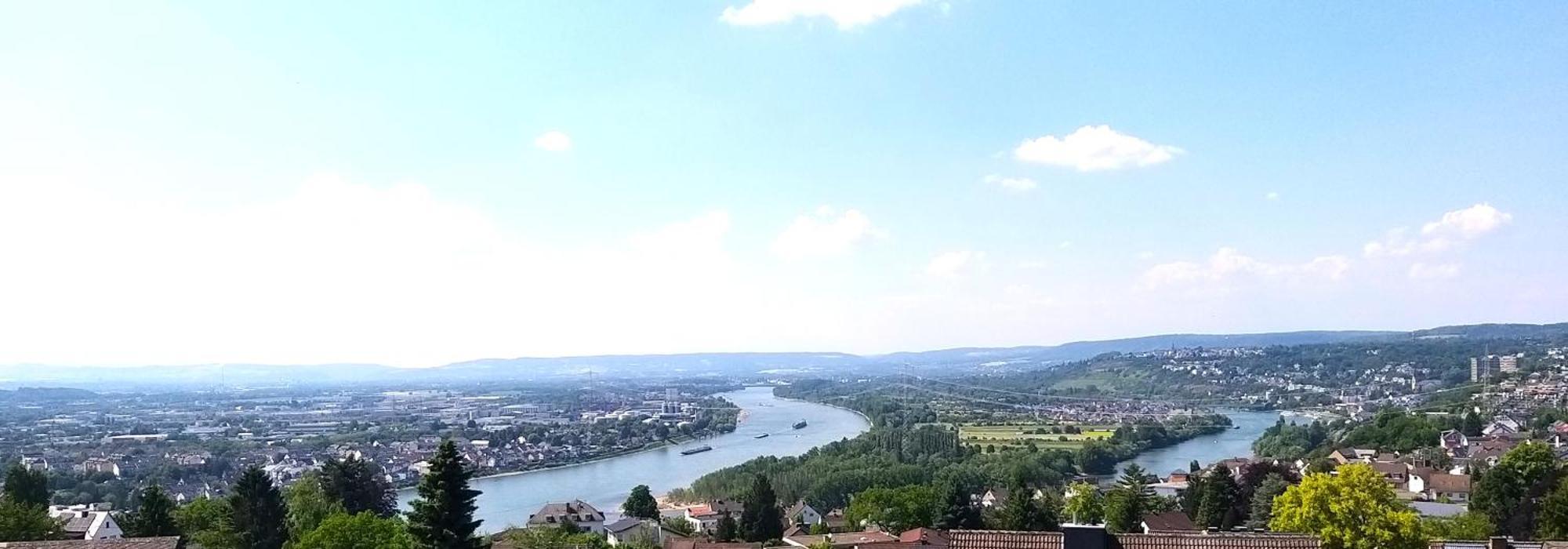 Rheinblick Am Rheinsteig Zur Festung Ehrenbreitstein Mit Balkon Und Sauna Urbar  Exterior photo